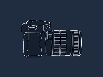 DSLR Camera Icon camera digital dslr icon iconography illustration photo photography ui ux