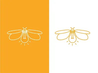 Firefly firefly icon illustration insect line logo