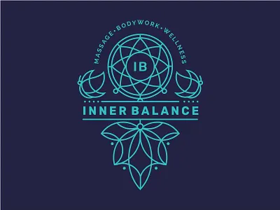 Ineer Balance art balance iconic identity line logo mark minimal monoline spa symbol