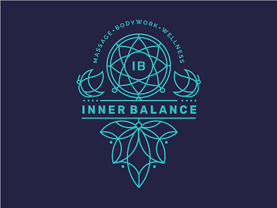 Ineer Balance art balance iconic identity line logo mark minimal monoline spa symbol