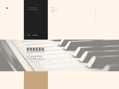 Vladimir Zagorskiy clean clear minimal music website