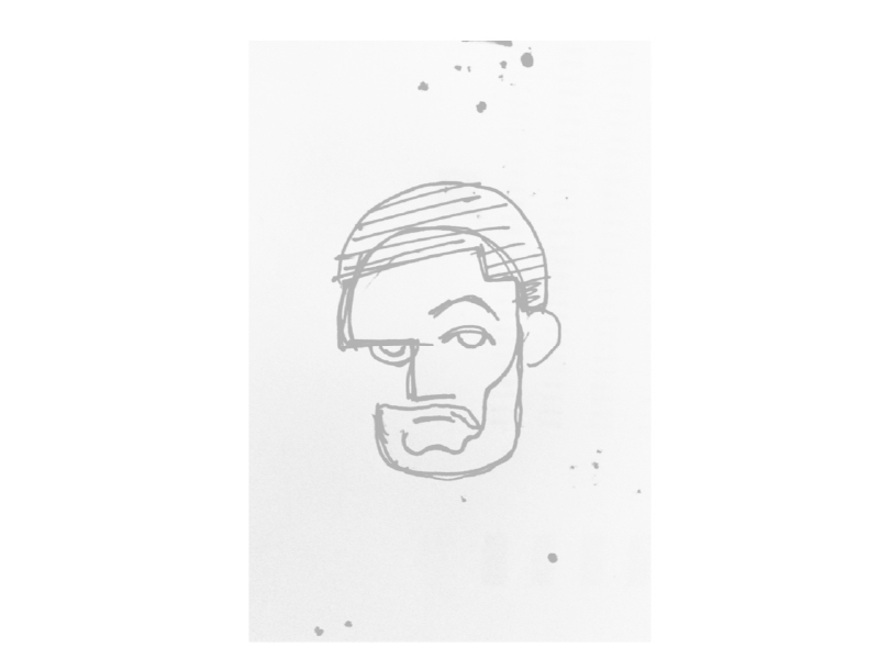 Selfie portrait character drawing illustration portrait self