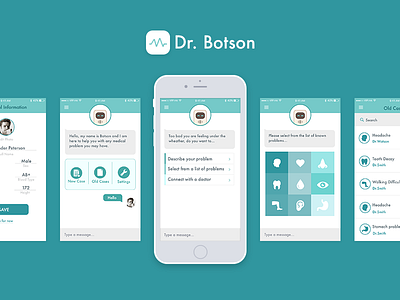 Dr. Botson iOS App app bot chat doctor health ios medical medicine patient profile smart