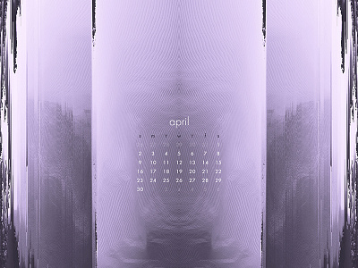 April 2017 abstract calendar download glitch photography sunset wallpaper