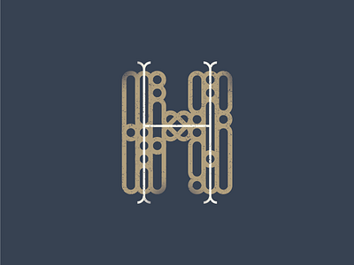 H 36days h 36daysoftype g illustrator letter lettering shapes texture