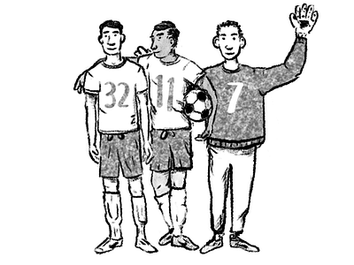 Mini Team illustration sports spot team