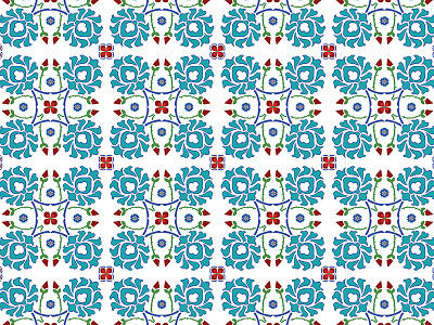 Turkish Pattern (No.4) colourful geometric istanbul pattern turkish vector