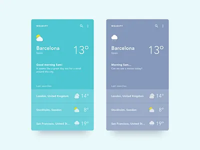 Daily UI #037 - Weather app barcelona challenge dailyui london mobile san francisco stockholm weather