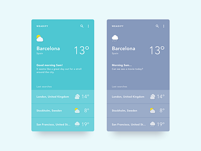 Daily UI #037 - Weather app barcelona challenge dailyui london mobile san francisco stockholm weather