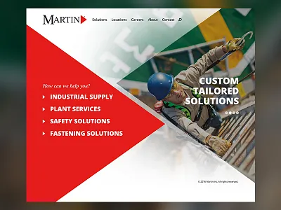 Martin Supply '16 ui website