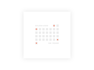 Die Young album cover minimal music vector