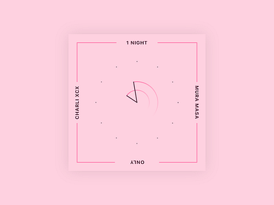 1 Night album cover minimal music vector