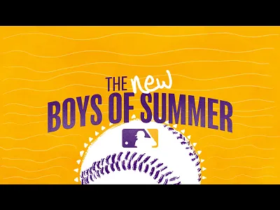 MLB Styleframe 1 baseball design graphic design motion graphics photoshop