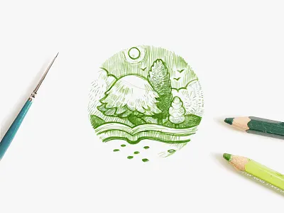 Kira Kira branding green logo sketch xnha00