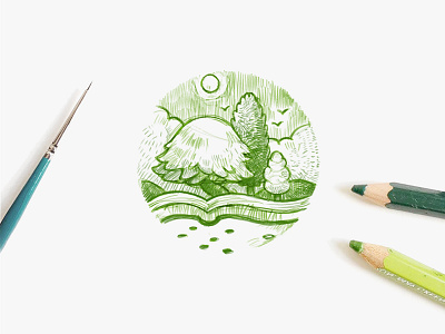 Kira Kira branding green logo sketch xnha00