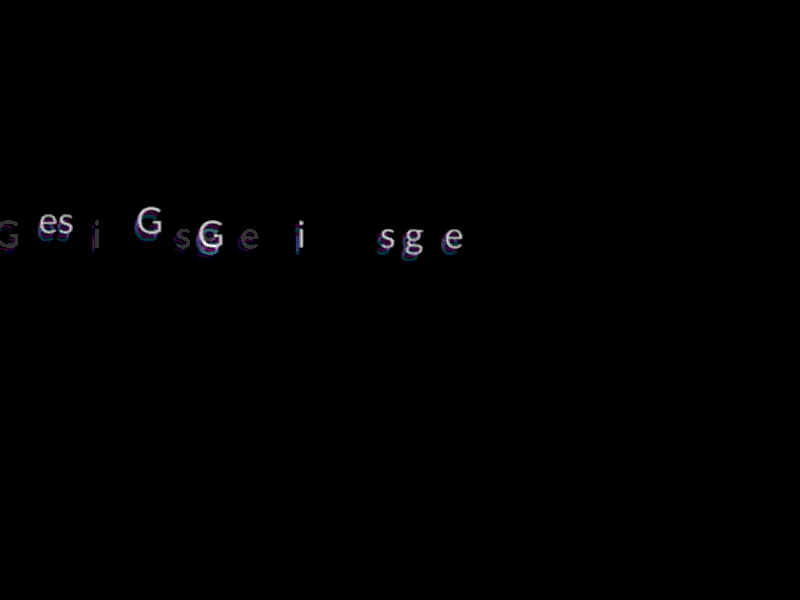 Gltich Title dribbble glitch intro motion graphic