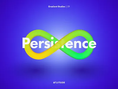 Gradient Studies: Persistence color geometry gradient infinity minimalism simplicity typography vector