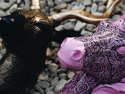 Store Update black cute deer drawing floral illustration pattern pink rose sharpie stag unicorn