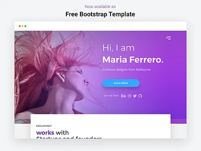Free Bootstrap Template - Portfolio Landing Page bootstrap css free freebie html landing page one page portfolio website
