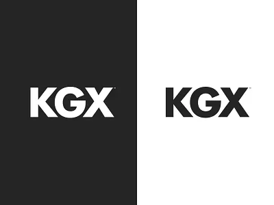 KGX Logotype brand logo logotype modern simple type typography