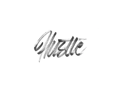 Hustle brush brush pen calligraphy concept good type handlettering lettering script type typography