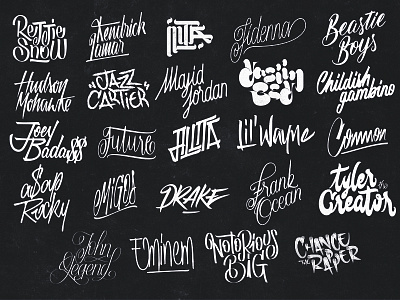 Lettering & music artist blak drawing font handmade illustrator lettering music type typography vector