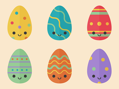 Cute Easter Eggs cute easter easter eggs eggs kawaii