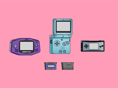 Gameboy Advance Generation console game gameboy gaming icon illustration micro nintendo nostalgia portable retro sp