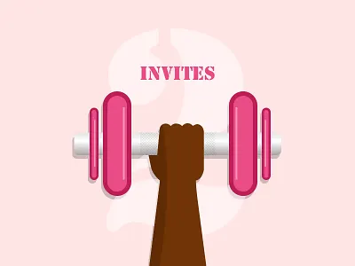 Dribbble Invites 2 ankit dribbble gym invite