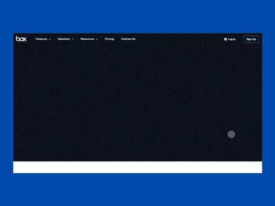 Box - US Homepage animation corporate development flat gif motion transition uiux webdesign