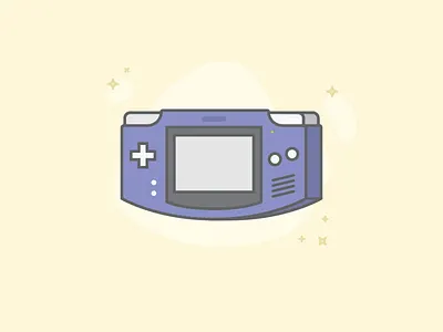 Gameboy Advance flat design gameboy gameboy advance nintendo video games