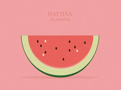 Watermelon cyprus door flat food fruit home illustration nicosia pastel travel vector watermelon