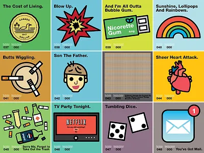 Tried To Quit Smoking, Days 37-48 cigarettes helvetica icons quit series smoking thick lines