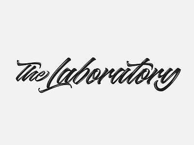 The Lab calligraphy custom type hand lettering hand made type illustrator lettering script type typography vector