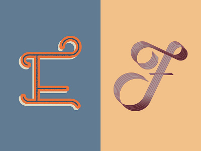 E • F 36days e 36days f 36daysoftype customtype display e f font letter type typography
