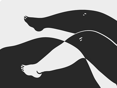 Self Esteem II body illustration legs monochromatic