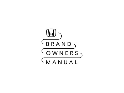 Honda Brand Book brand brand book cars honda logo mark motion movement progressive swoosh waves