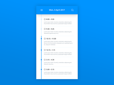 Daily UI | #071 | Schedule app daily ui event design iphone mobile schedule timeline ui ux web