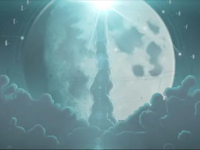 Motion Corpse Still Frame#3 after effects animation character animation collaboration motion design particular photoshop rockets smoke space ship style frame