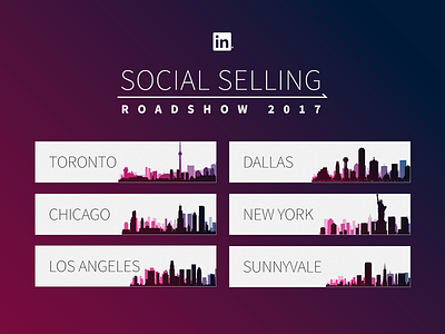 LSS Roadshow 2017 city gradient illustration roadshow