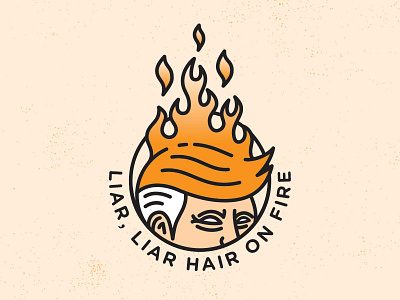 Liar, liar hair on fire - v1 fire hair liar politics president sad trump