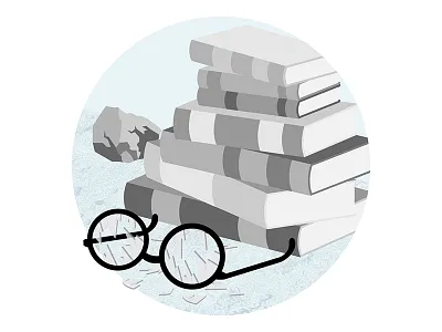 Time Enough At Last Dribble icon illustration twilight zone