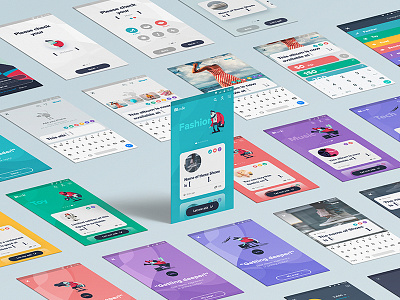 Blank UI Screen app card character design gui interaction interactive mobile ui