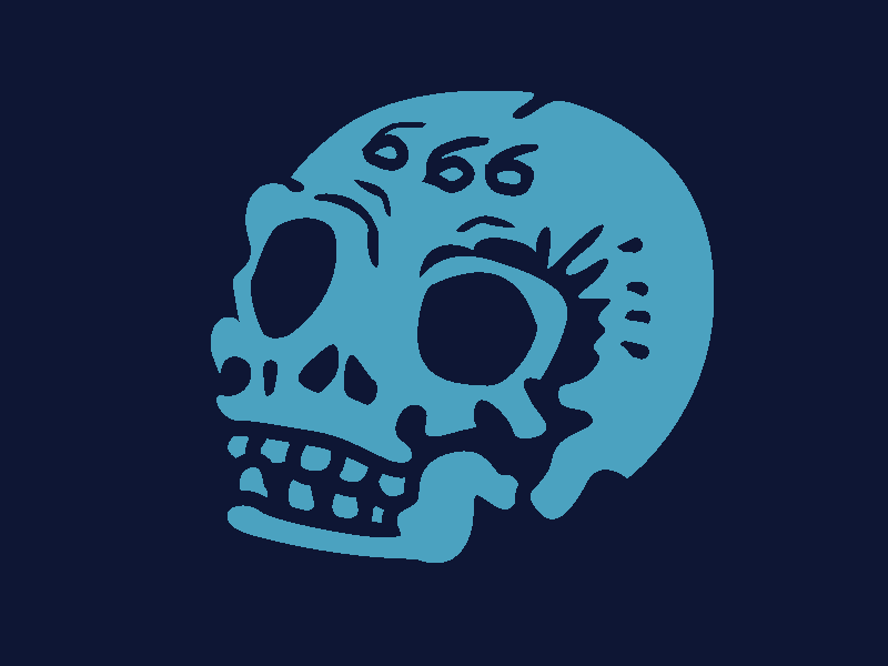 Skeleton Head neon skeleton skull