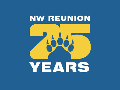 NW 25 YRS 25 25th bear class grizzly highschool paw reunion year years