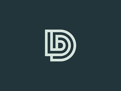 D brand branding form identity letter logo mark minimal monogram symbol