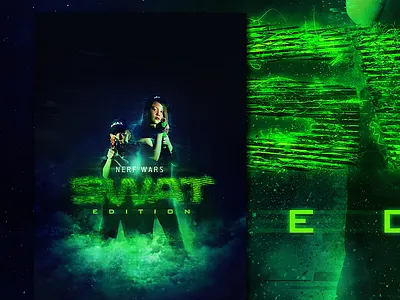 Nerf Wars: SWAT Edition 3d cgi cloud digital art displacement fog photo manipulation photography post production retouching satellite special fx