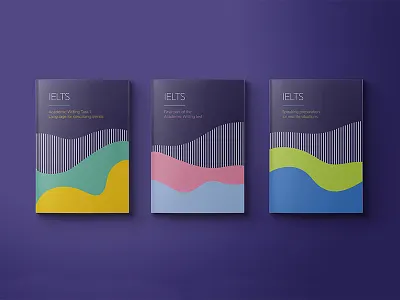 IELTS Activity books book cover design editorial illustration layout