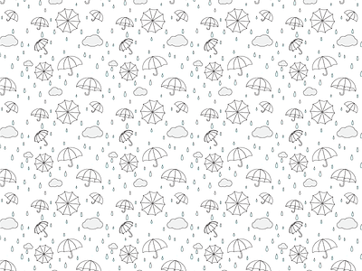 Rainy Day Pattern clouds illustration kids pattern rain surface umbrella