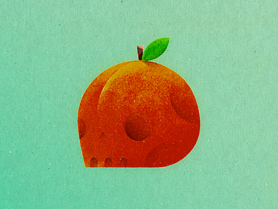 Creative South creative fruit peach plant skull south